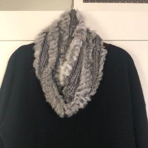 NWOT Rabbit and acrylic neckwarmer/snood